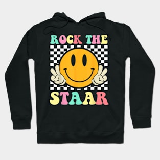 Rock The Staar Retro Smile Teacher Kids Testing Test Day Hoodie